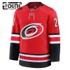 Carolina Hurricanes tröja Anniversary Fanatics Premium Sebastian Aho Röd Tredje - NHL Tröjor Barn